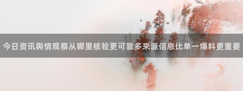 91吃瓜事件排行榜：今日资讯舆情观察从哪里核验更可靠多来源信息比单一爆料更重要